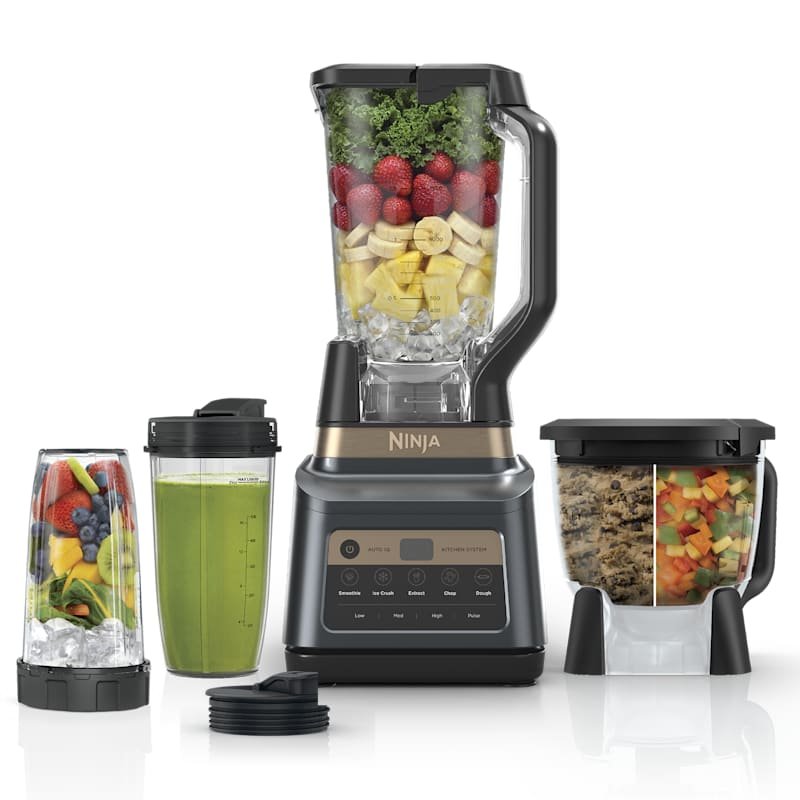 Ninja Professional Plus Kitchen System BN801 in Graphite — pitcher, 2 cups and processor bowl